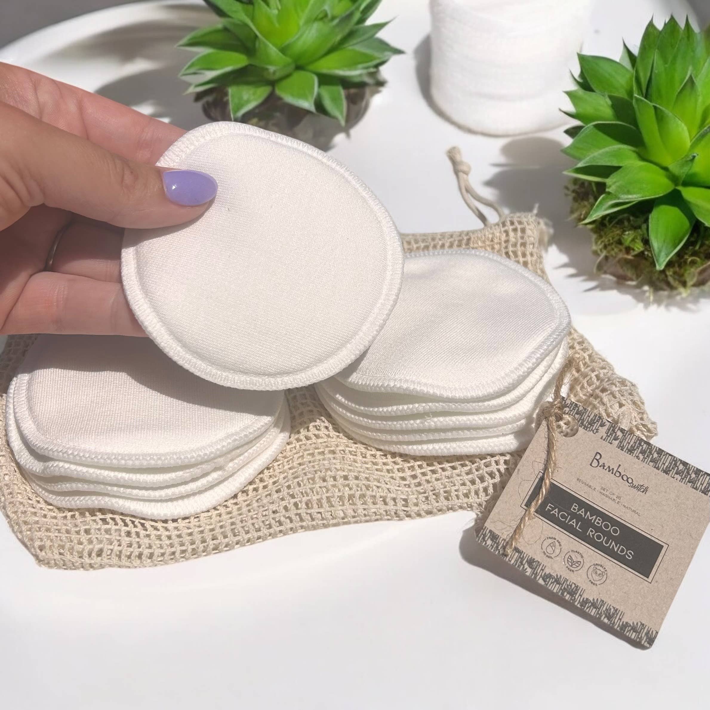 Reusable Bamboo Facial Rounds